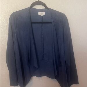 LOFT Navy Open Front Jacket